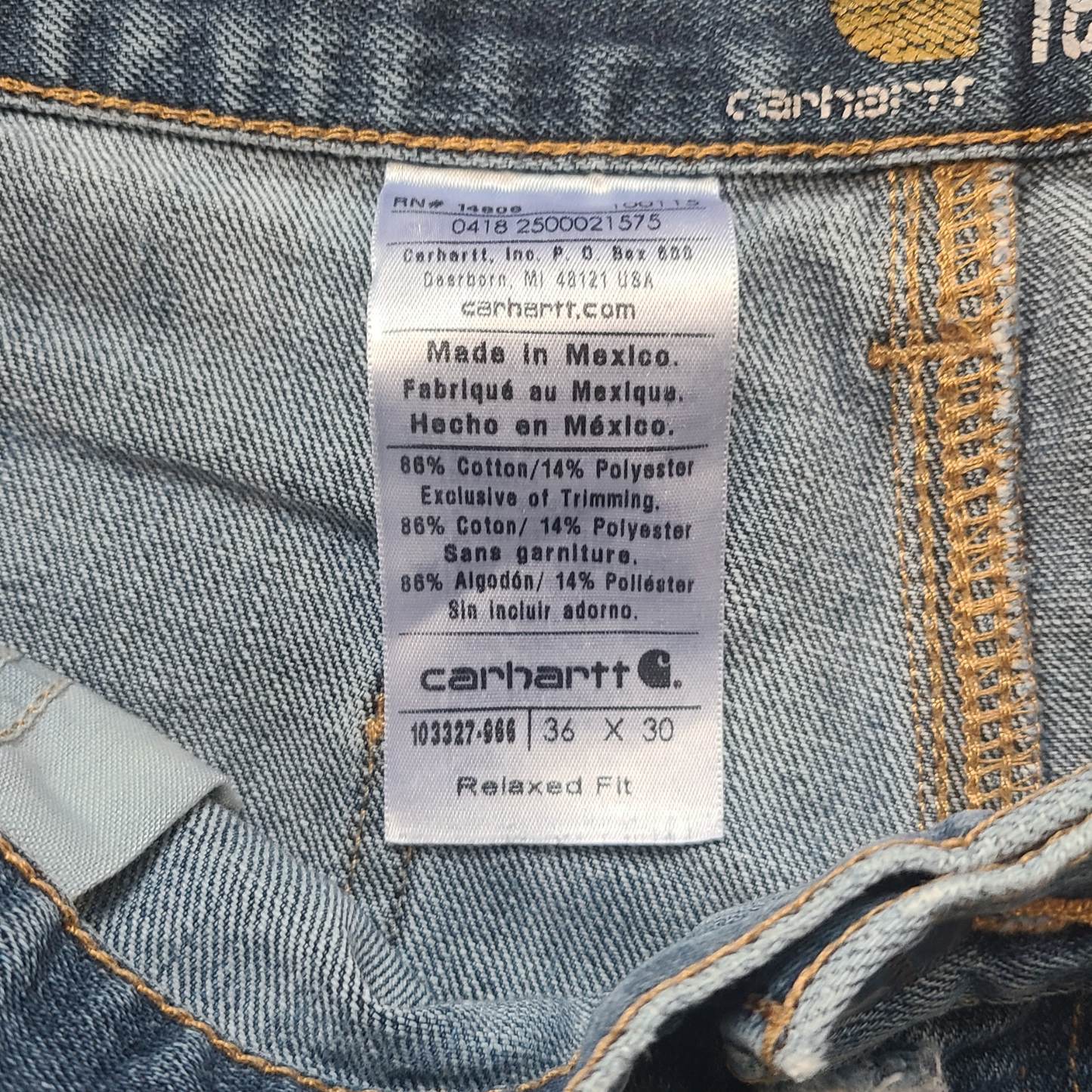 Carhartt Carpenter Jeans Relaxed Fit