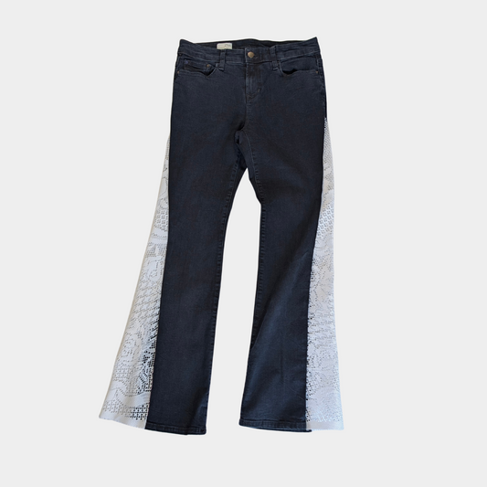 Side Panel Flare Jeans (Upcycled)
