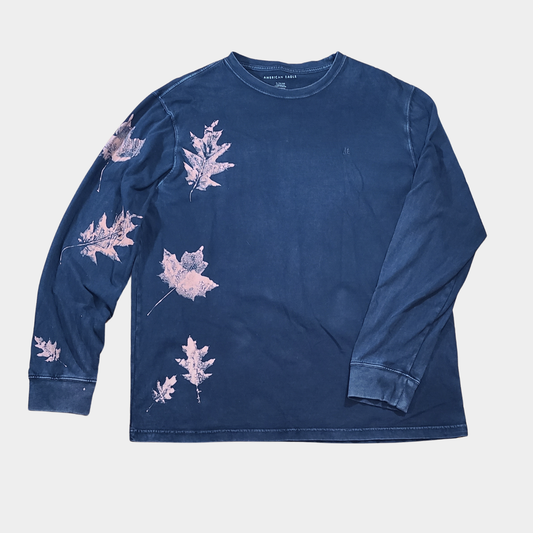 OOAK Leaf Print Long Sleeve